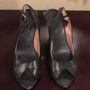 Banana Republic Black Wedges